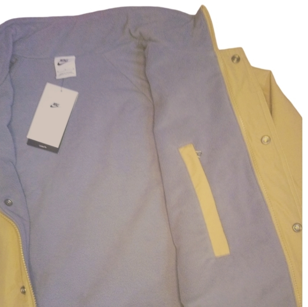 NWT Nike Club Futura Fleece Lined Jacket | Size Medium | Tan FZ0657-297 - Picture 7 of 16